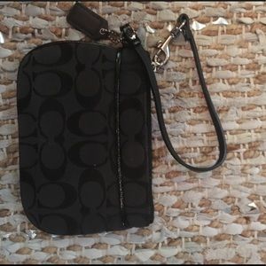 Black Coach Wristlet